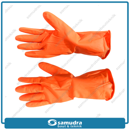 KENMASTER SRNG-104 Sarung Tangan Karet - Orange (L)