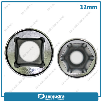 LIPPRO 3230M-12 Mata Sok Panjang 1/2" 6PT 12 mm / Deep Socket