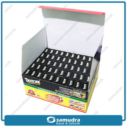 DEXTONE Lem Tetes 3 detik - 1 dus isi 600 pcs