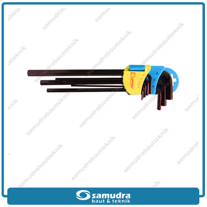 LIPPRO 161-S8 Kunci L Set Panjang Extra Long Flat 8 Pcs 2-10 mm