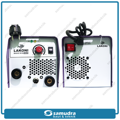 LAKONI BASIC-MIG-125iXR Mesin Las Listrik 120A 1 Phase CO2 IGBT 450 Watt