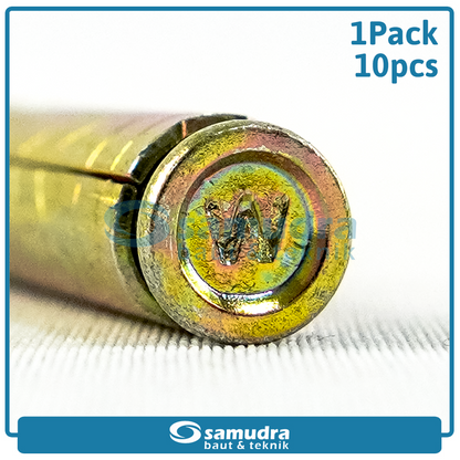 WOWO 3134 10 Pcs Dinabolt 8 X 85 Baut Beton Tembok Dynabolt M8 Skrup