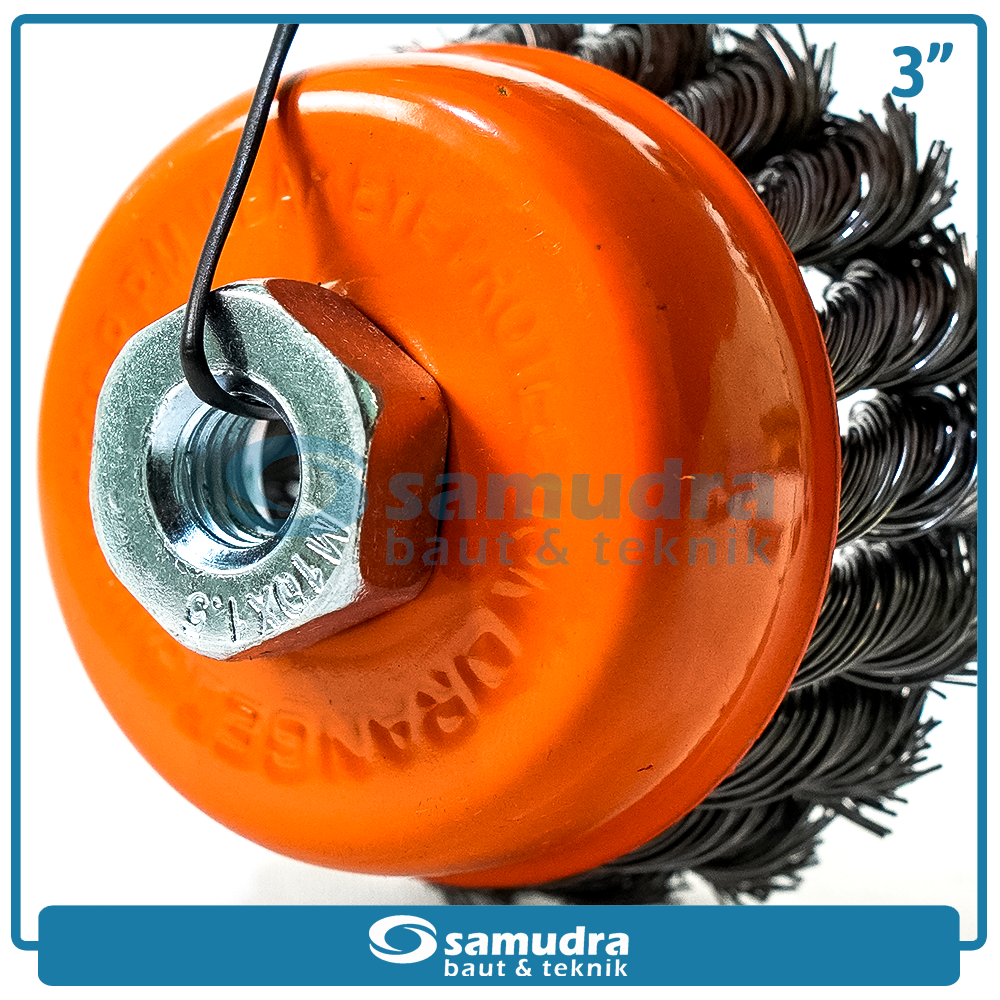 ORANGE 3132-03 Sikat Mangkok Kepang 3"
