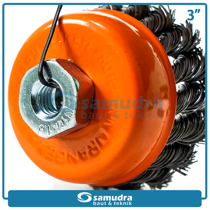 ORANGE 3132-03 Sikat Mangkok Kepang 3"