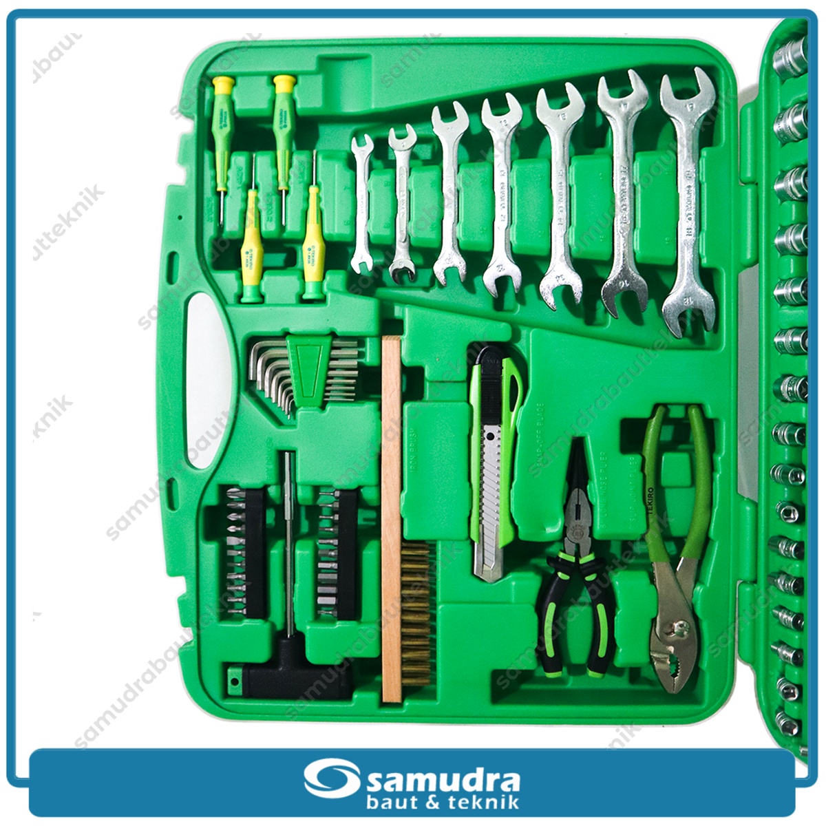 TEKIRO SC-MT0628 Tool Kit Mekanik Set 130 pcs Box Plastik / Mechanic Tools