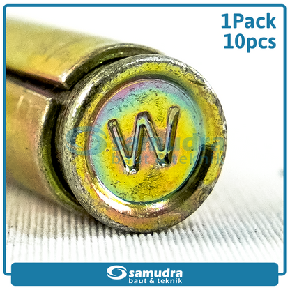 WOWO 3740 10 Pcs Dinabolt 10 X 97 Baut Beton Tembok Dynabolt M10 Skrup