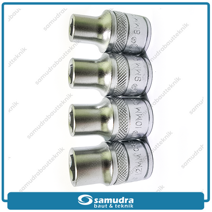 TEKIRO SC-SE0604 Kunci Sok Set 10 pcs 6PT 8-24 mm Box Plastik
