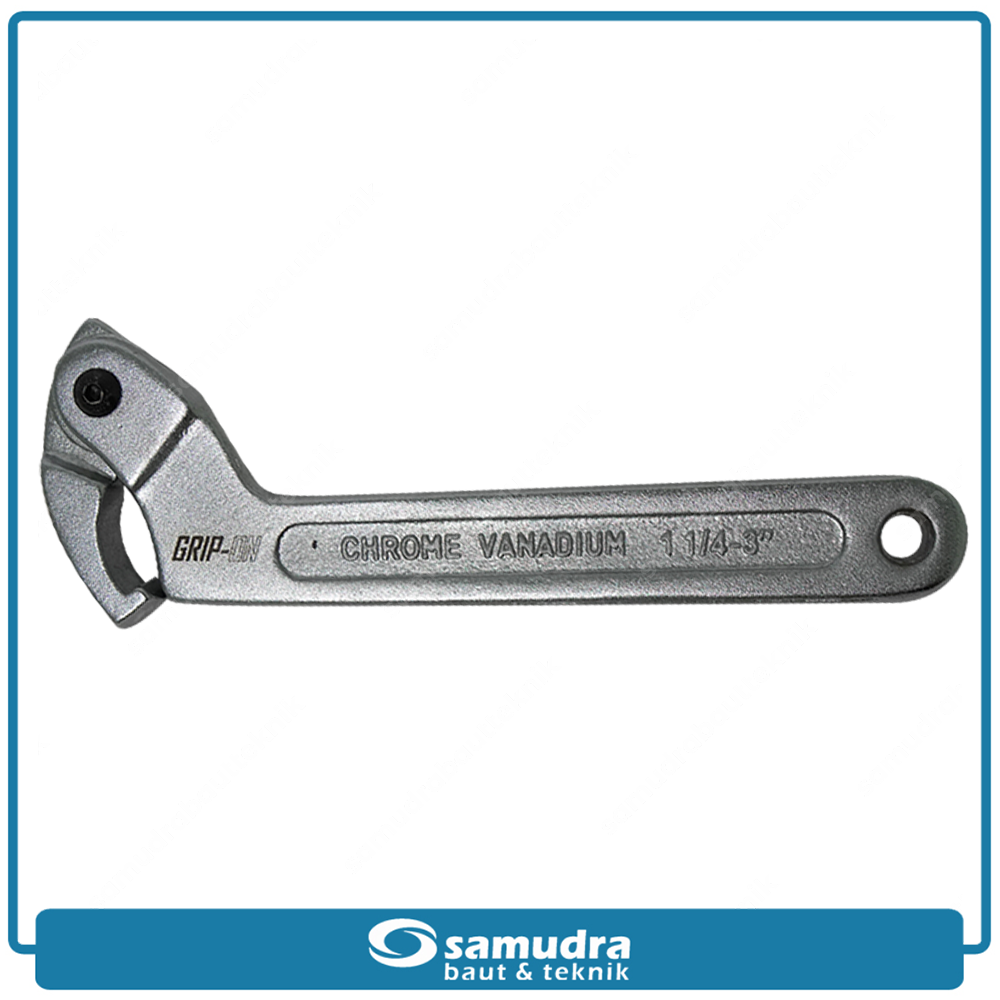 GRIPON 18-815 Kunci Komstir 1-1/4" - 3" Adjustable Chrome / Hook Wrench