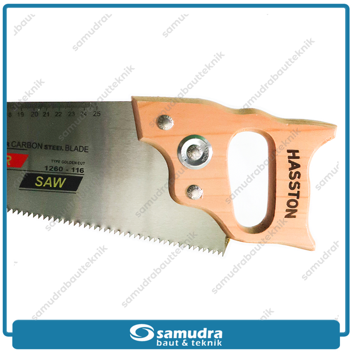 HASSTON 1260-116 Gergaji Tangan Gagang Kayu 16"