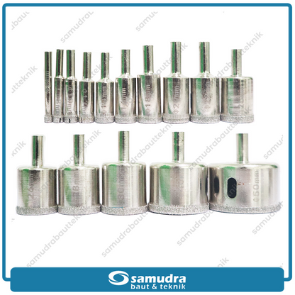 IKURA IKR-DHS201 Mata Bor Kaca Set 15 pcs (6-50 mm) / Diamond Hole Cutter