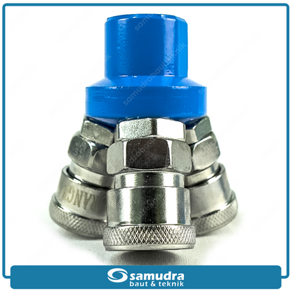 ORANGE 1820-03N Kopler Angin 1/4" Cabang 3 SJY-2