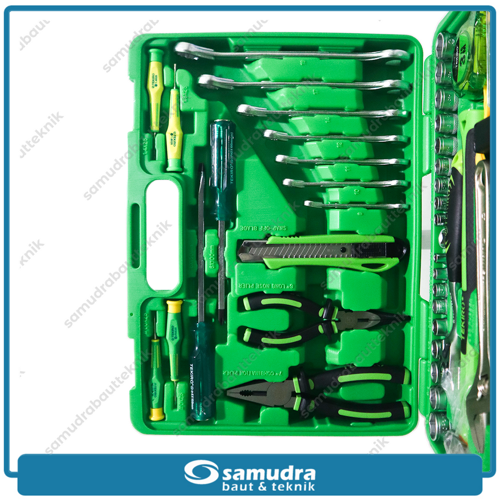 TEKIRO SC-MT0626 Tool Kit Mekanik Set 60 pcs Box Plastik / Mechanic Tools