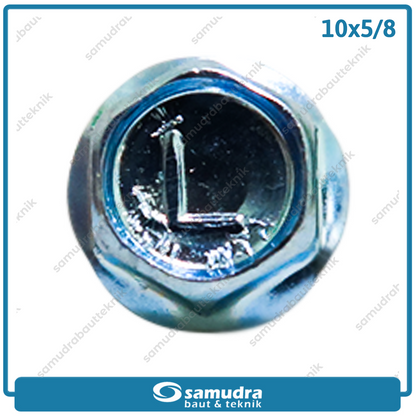 LANCIP 200 pcs Baut Baja Ringan 10 x 5/8 Sekrup Roofing Putih SDS Lion