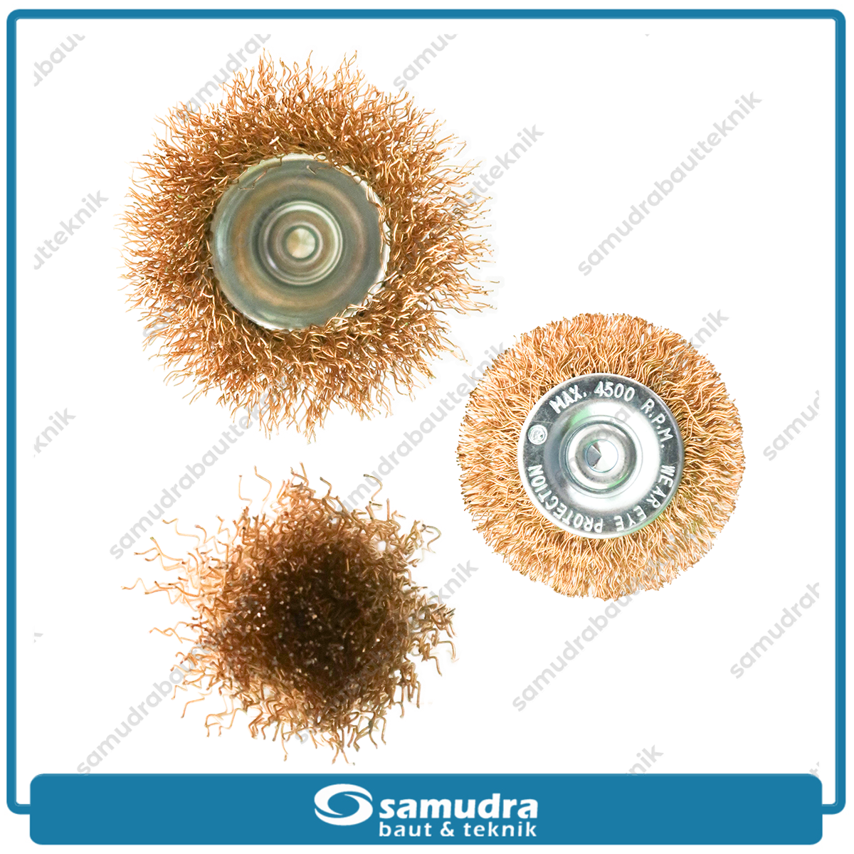 HASSTON 3450-101 Sikat Baja Gerinda Set 3 pcs