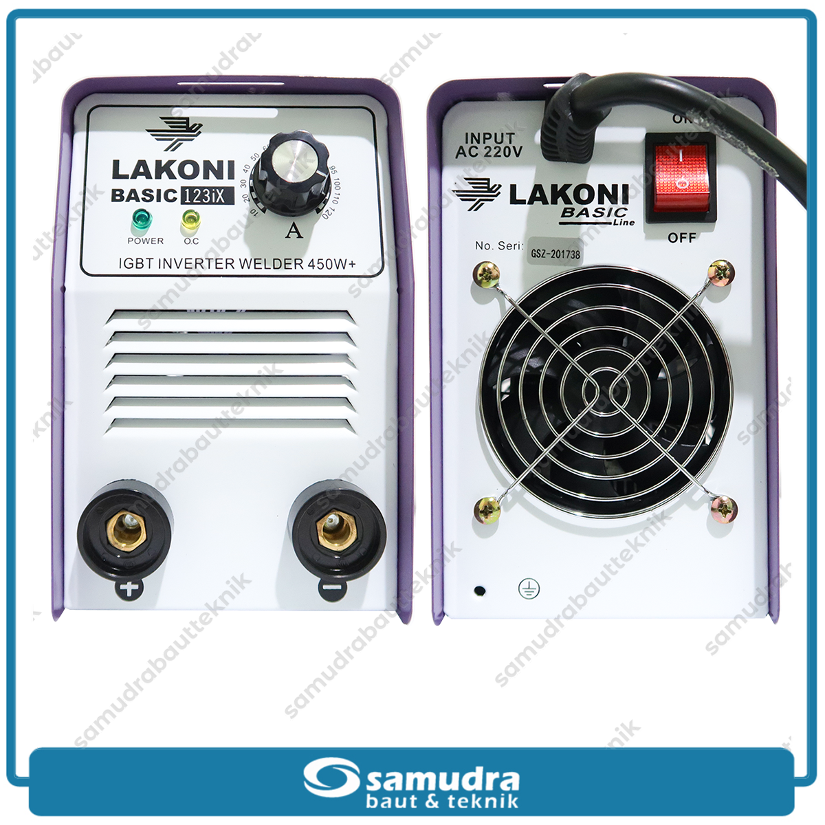 LAKONI BASIC-123iX Mesin Las Listrik IGBT 120A 450 Watt