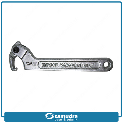 GRIPON 18-814 Kunci Komstir 3/4" - 2" Adjustable Chrome / Hook Wrench