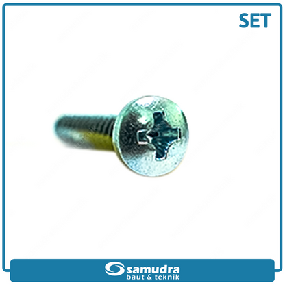 SMD 50 pcs Sekrup Fisher Set S6 S8 Lancip Besar