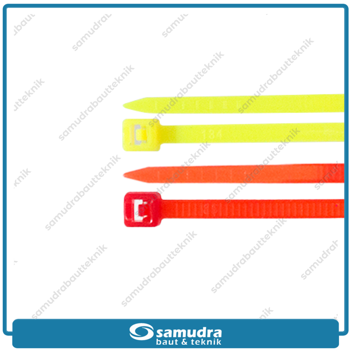 Paket 4 Set MOLLAR Kabel Ties 2.5 x 100 mm Warna Merah Kuning Hijau Biru 10 cm Tali Pengikat