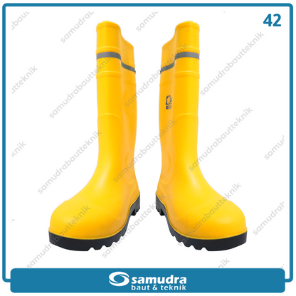 LIPPRO SB186-42 Sepatu Boots Safety Pelindung Besi No. 42