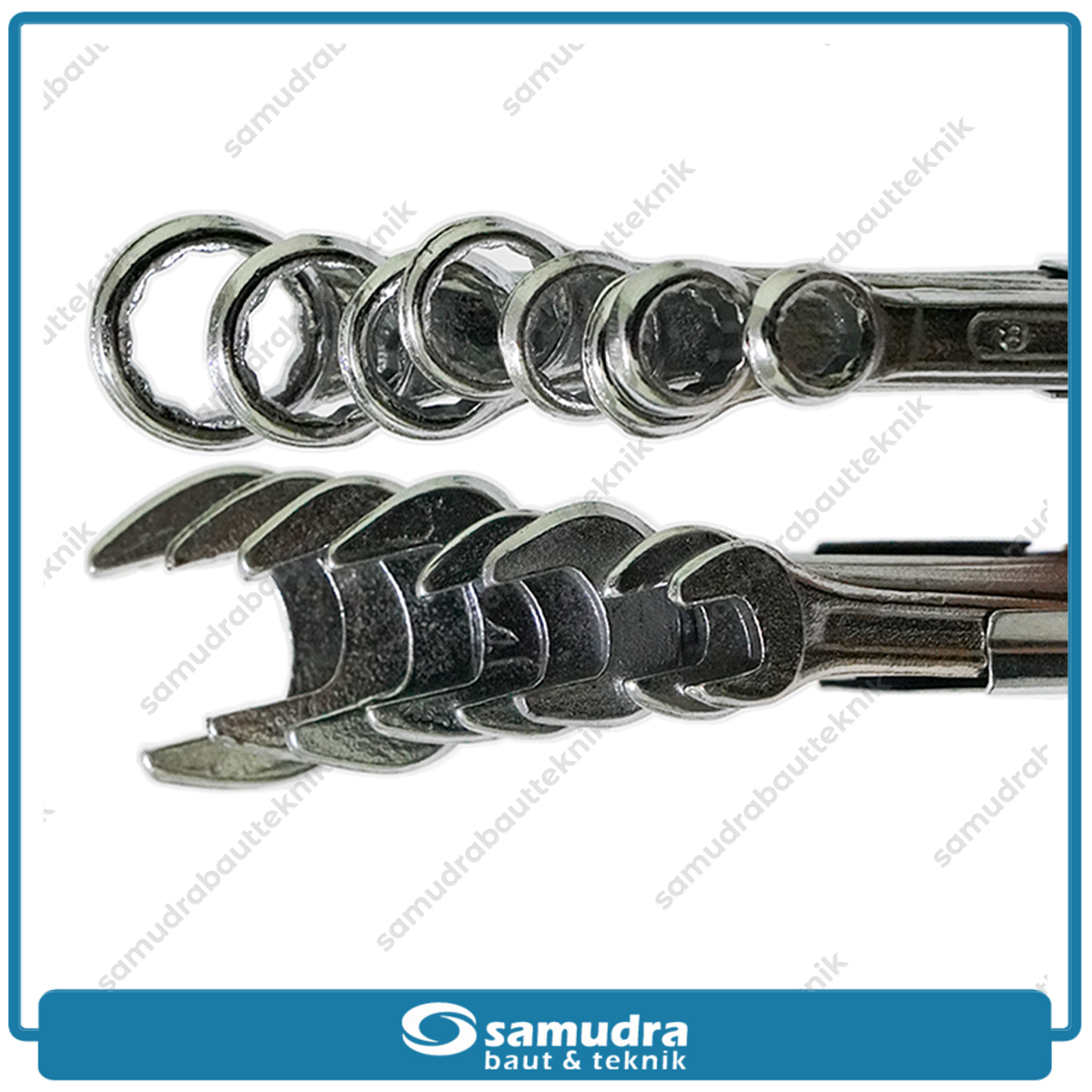 IWA Kunci Ring Pas Set 8 pcs (8-19 mm)