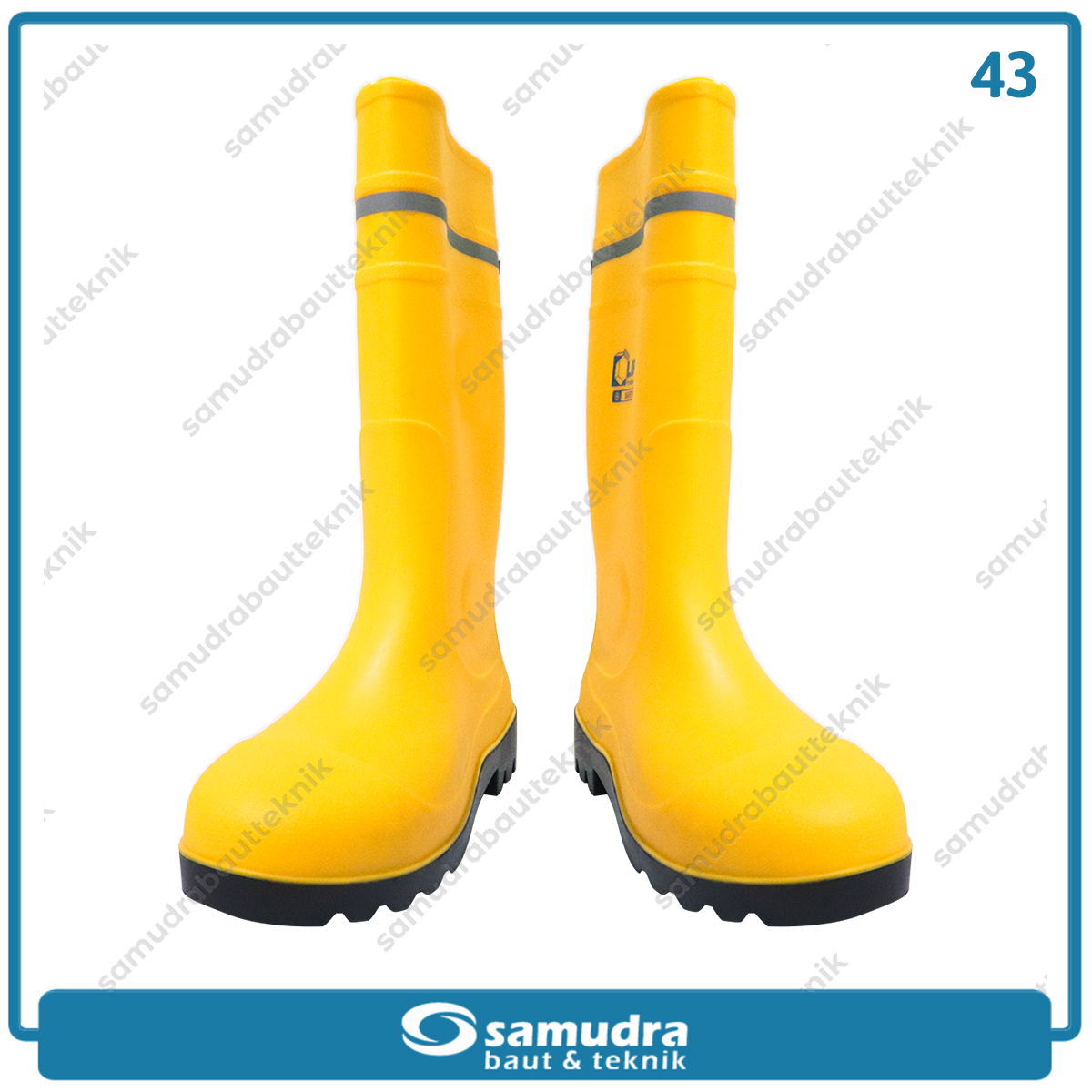 LIPPRO SB186-43 Sepatu Boots Safety Pelindung Besi No. 43