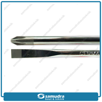 [PAKET] 2 Set LIPPRO Obeng 5 Inch Plus Minus Gagang Karet Screwdriver