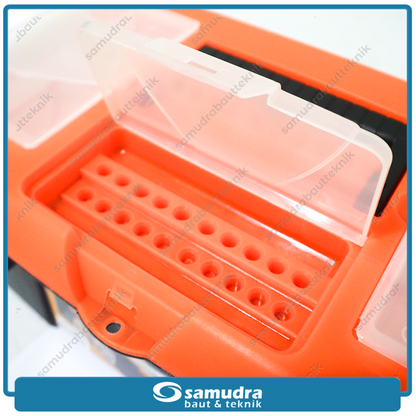KENMASTER TOOL-055 Tool Box Plastik Besar 16" 39.5x22.5x17.5 cm