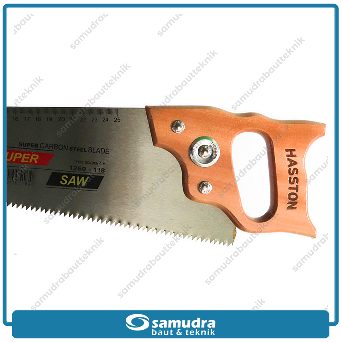 HASSTON 1260-118 Gergaji Tangan Gagang Kayu 18"