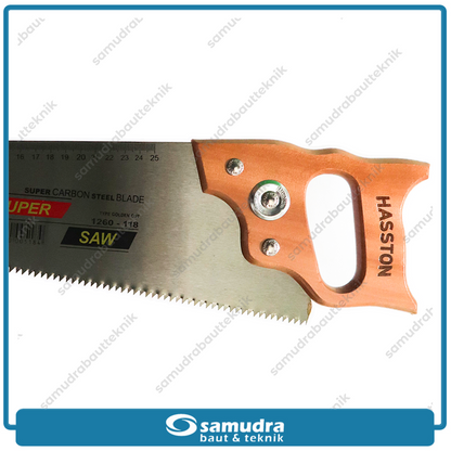 HASSTON 1260-118 Gergaji Tangan Gagang Kayu 18"