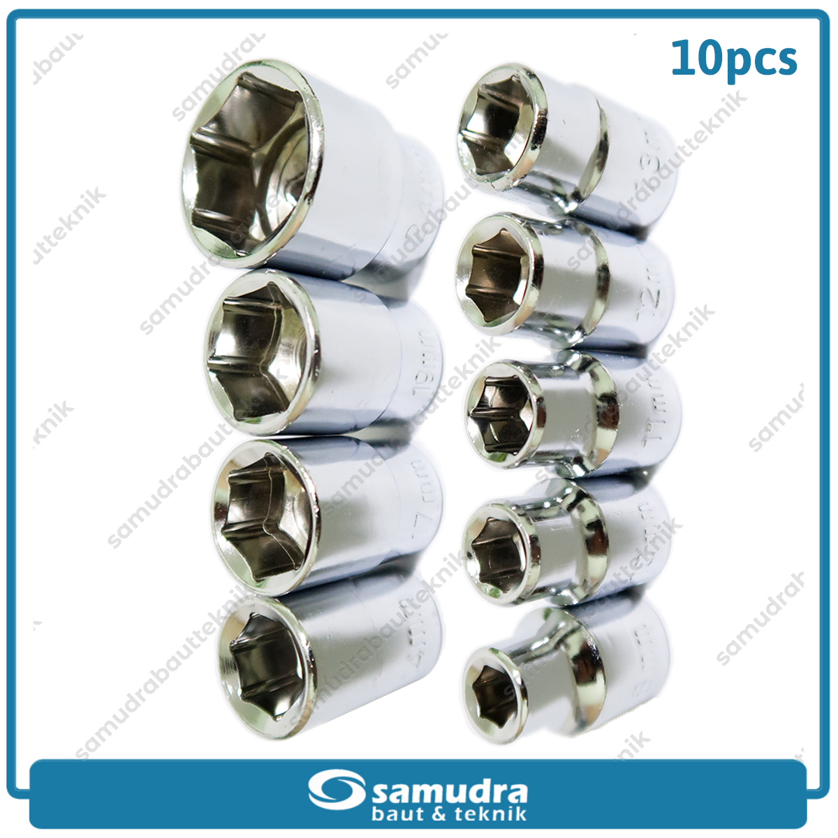 KTP Kunci Sok Set 10 pcs Box Plastik