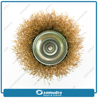 HASSTON 3450-111 Sikat Baja Gerinda Model Mangkok 63 mm