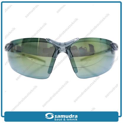 KINGS KY715 Kacamata Safety Hitam Yellow Mirror