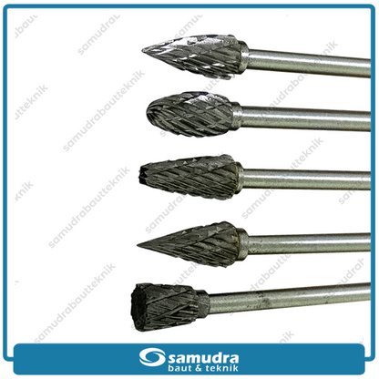 IKURA IKR-RFS202 Mata Bor Tuner Pendek Set 10 pcs / Rotary File Set Short