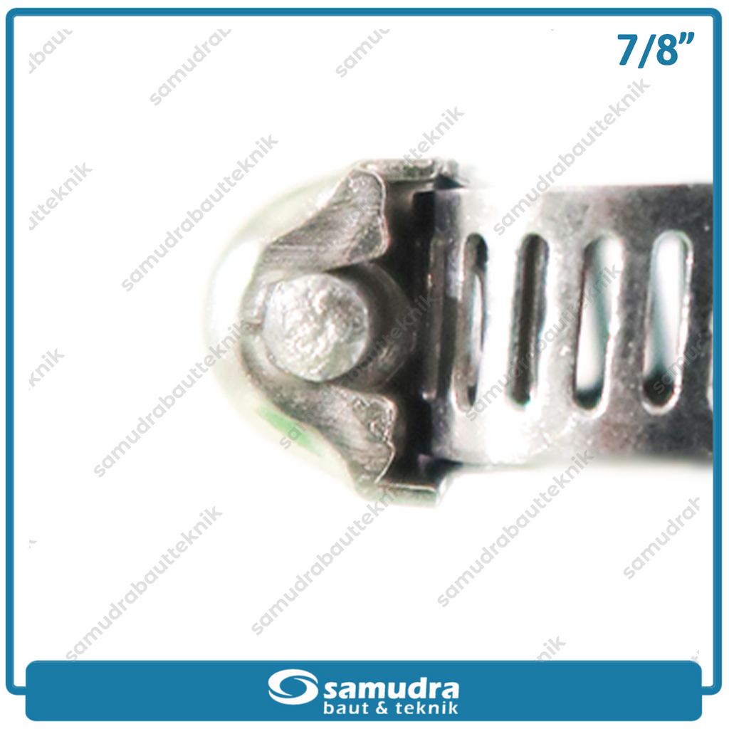 LIPPRO Klem Selang 7/8" Inch Ss Hose Clamp Taiwan - Isi 100 Pcs