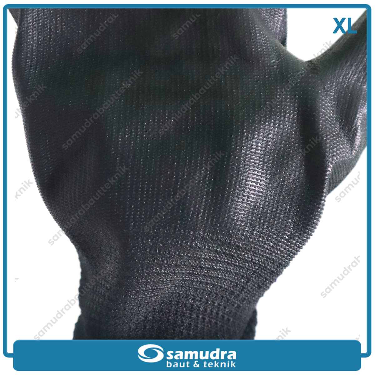 KENMASTER SRNG-133 Sarung Tangan Safety PU (XL) Hitam Kuning KM-1001