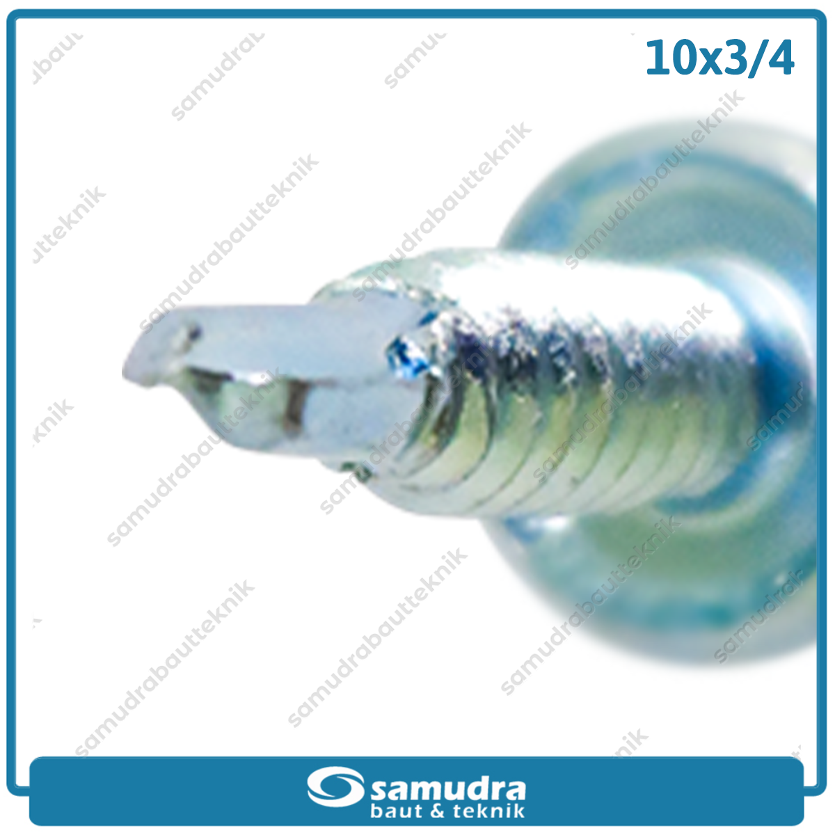 LANCIP 180 pcs Baut Baja Ringan 10 x 3/4 Sekrup Roofing Putih SDS Lion