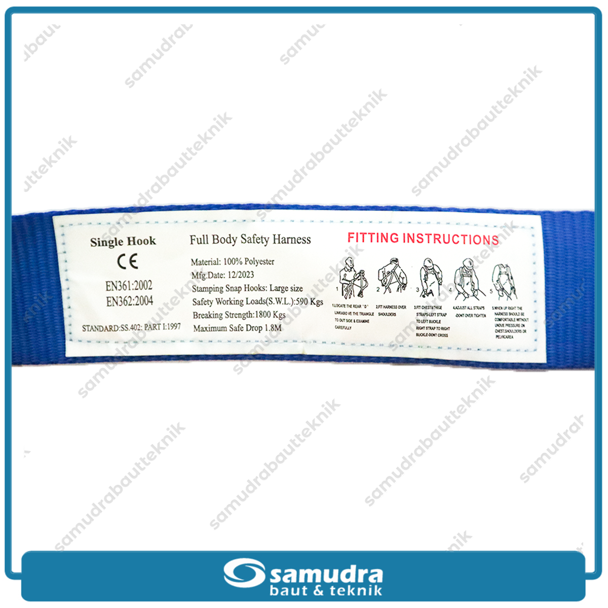 BENZ BZ-14515 Safety Belt Full Body Harness Single Hook