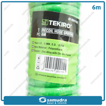 TEKIRO AT-RH1115 Selang Spiral 6 meter / Selang Recoil Hijau