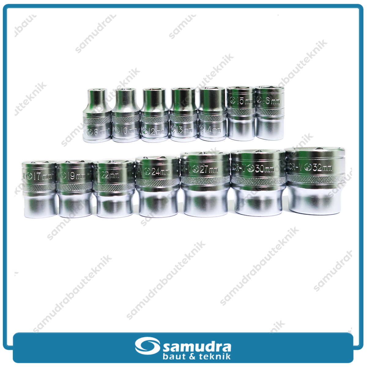 LIPPRO 3321MB Kunci Sok Set 22 pcs 6PT 8-32 mm Box Plastik