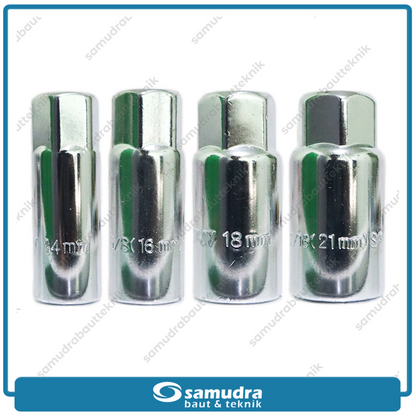 GRIPON 88-554 Kunci Sok T Busi 4 in 1 (14 mm, 16 mm, 18 mm, 21 mm)