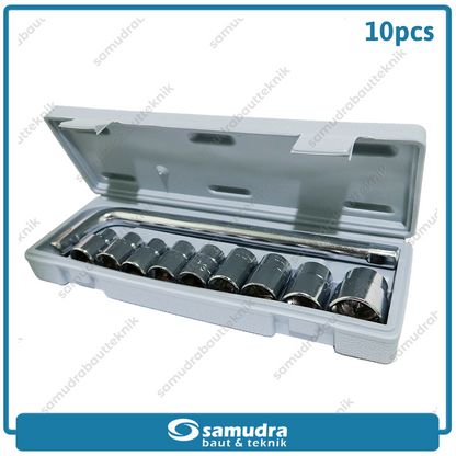 KTP Kunci Sok Set 10 pcs Box Plastik