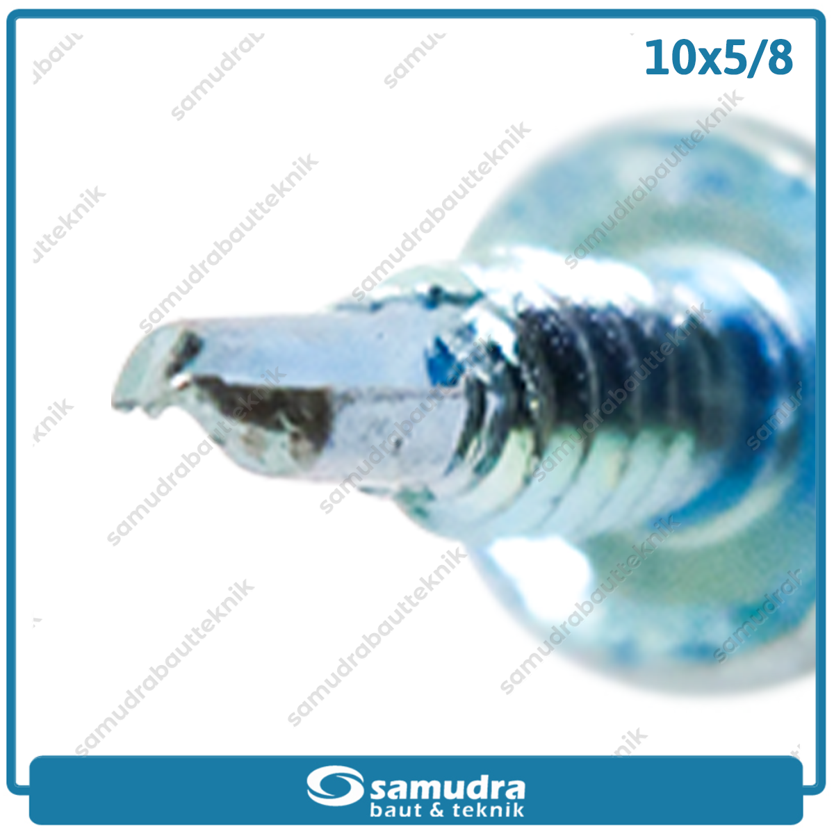 LANCIP 200 pcs Baut Baja Ringan 10 x 5/8 Sekrup Roofing Putih SDS Lion