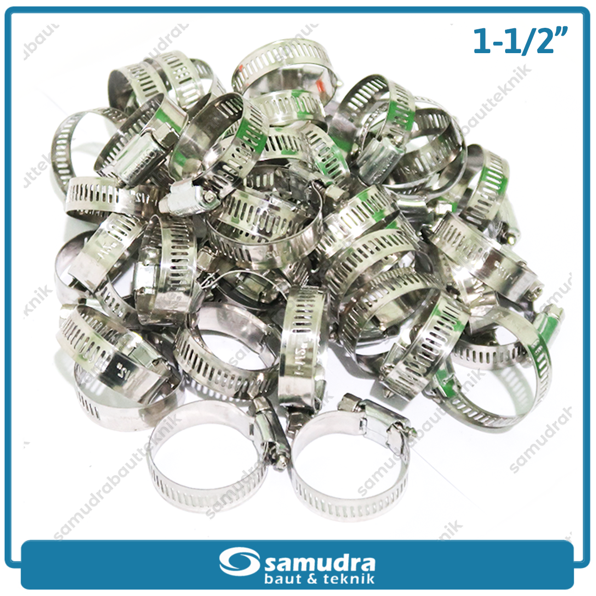 Klem Selang LIPPRO 1-1/2" Inch Ss Hose Clamp Taiwan - Isi 50 Pcs