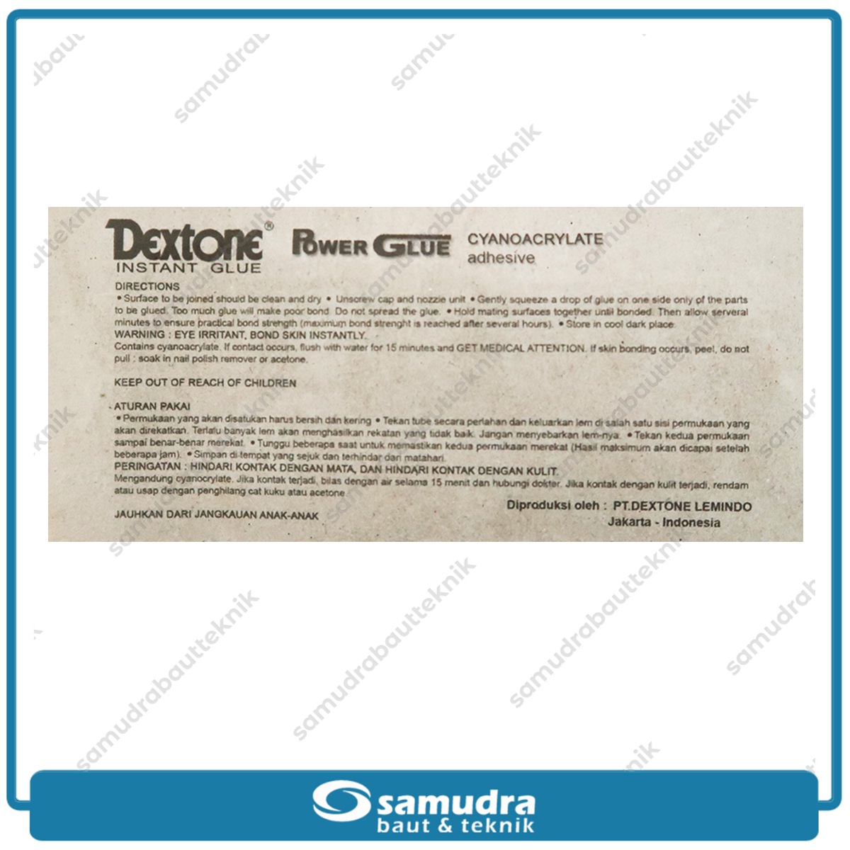 DEXTONE Lem Instan Serbaguna Power Glue 3 gram