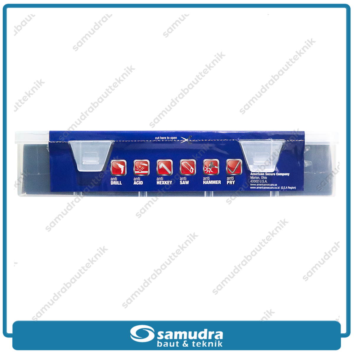 AMERICANSECURE S931360MK5 Gembok 60 mm Short Master Key Set 5 pcs