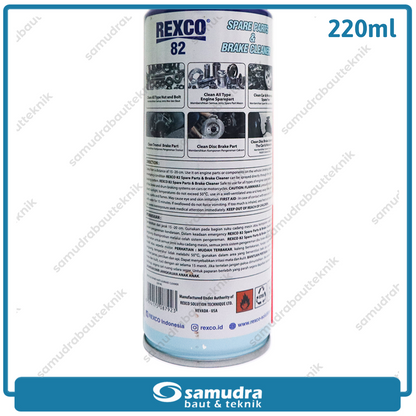 REXCO 82 Spare Part & Brake Cleaner 220 ml