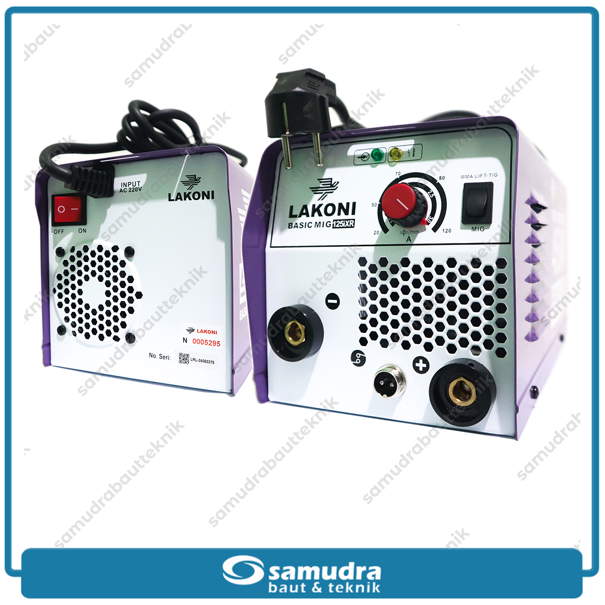 LAKONI BASIC-MIG-125iXR Mesin Las Listrik 120A 1 Phase CO2 IGBT 450 Watt