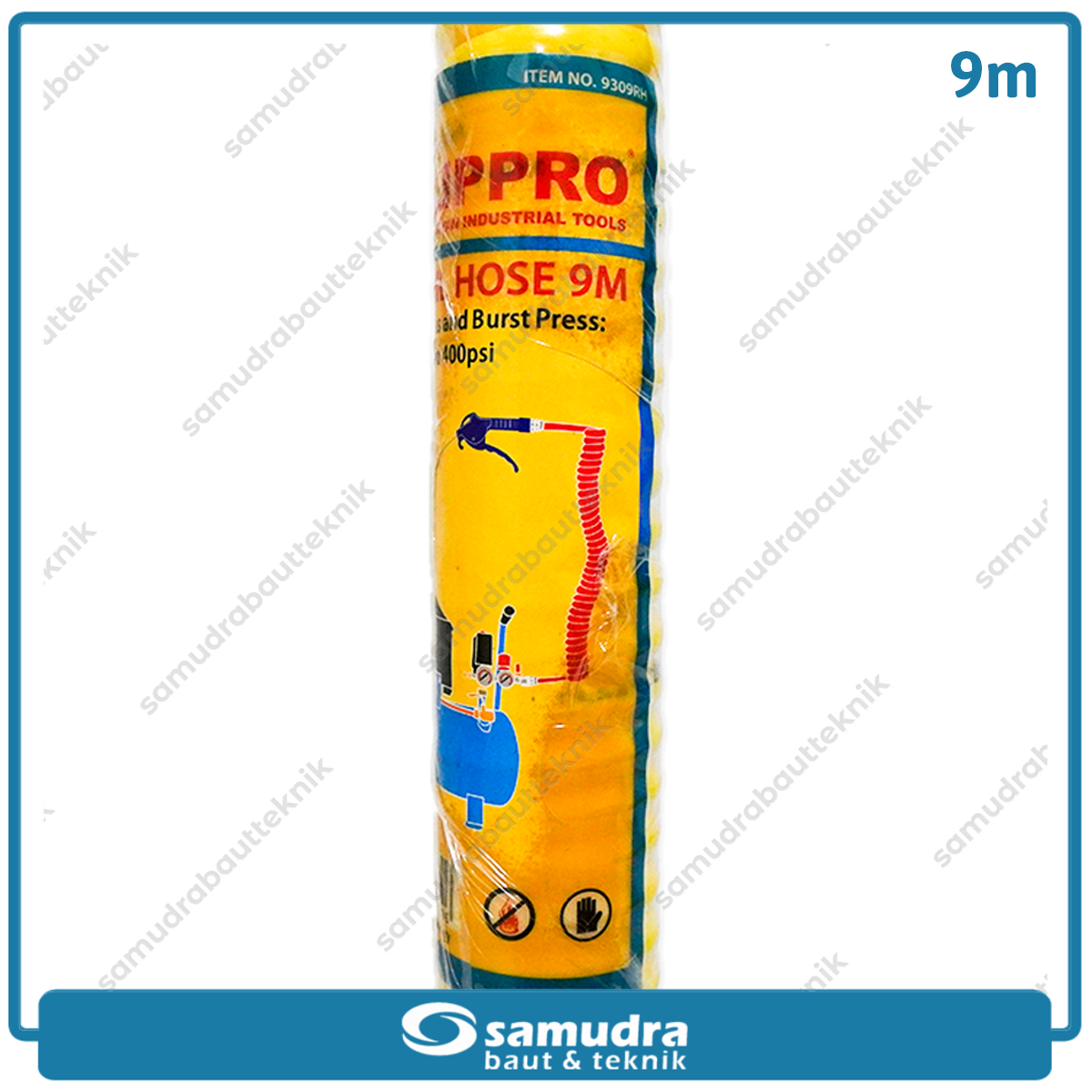 LIPPRO 9309RH Selang Spiral 9 meter / Selang Recoil Kuning