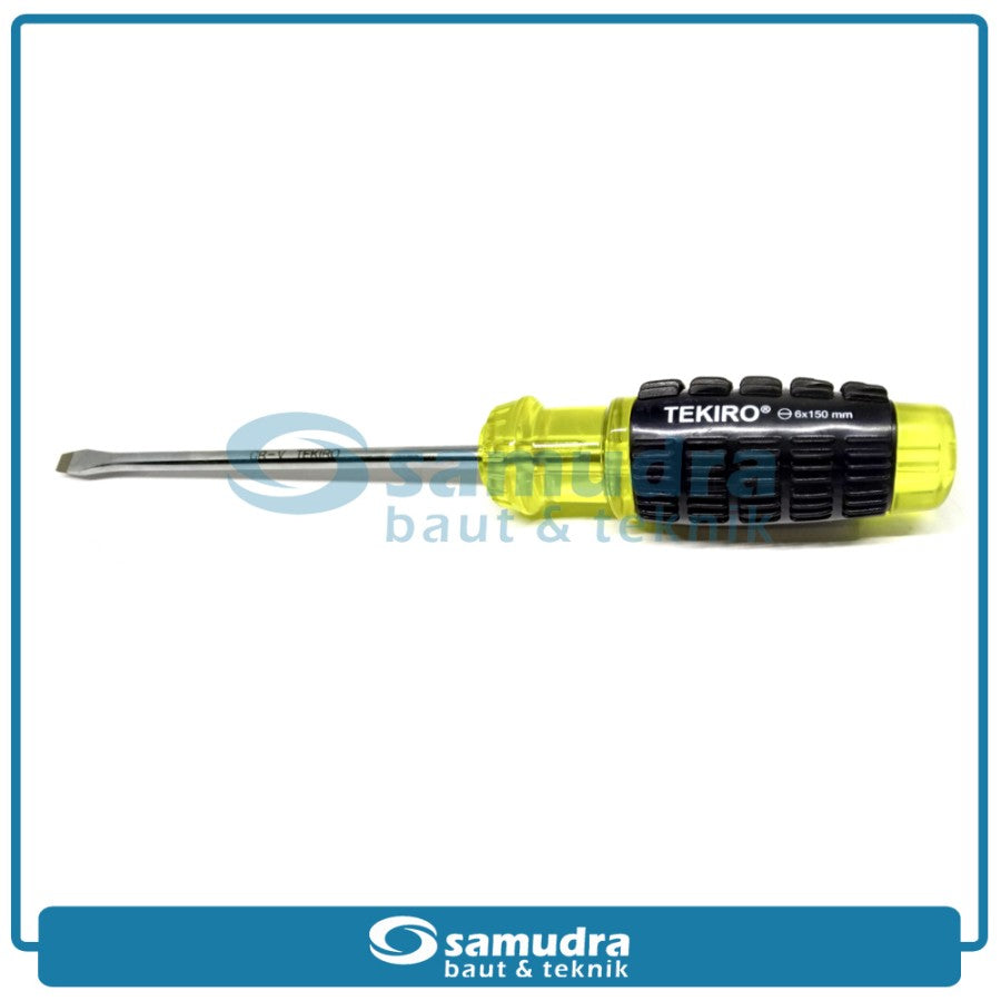 TEKIRO SD-CG0862 Obeng Gagang Karet 6" Minus SL6