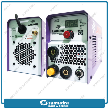 LAKONI BASIC-TIG-163iXR Mesin Las Listrik 120A 1 Phase Argon IGBT 450 Watt